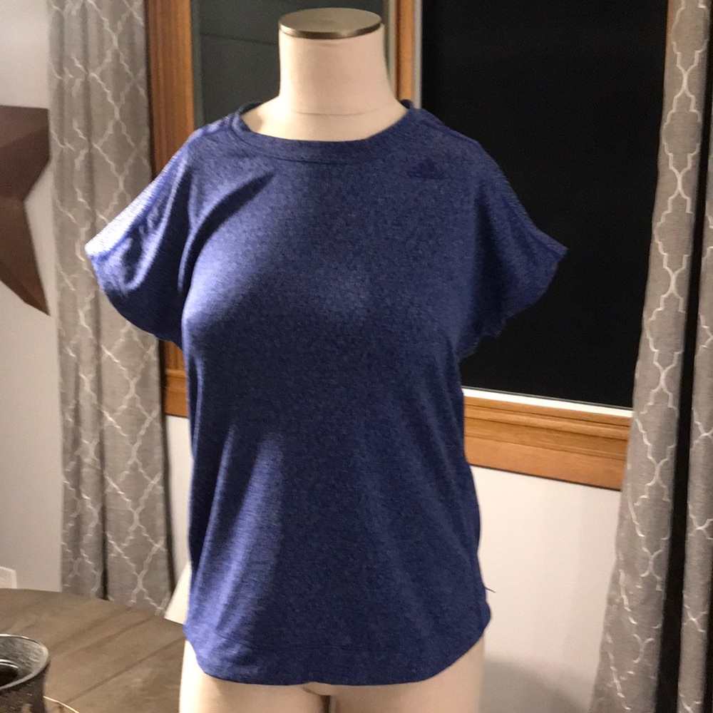 Adidas Navy Blue top. Small.